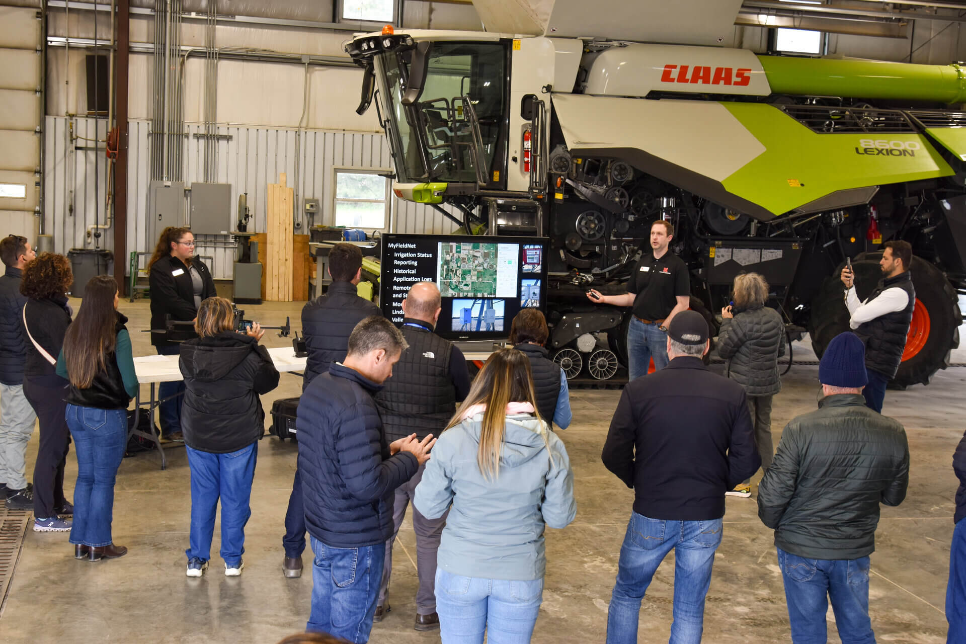 DWFI stop at farm shop on ag tech tour 