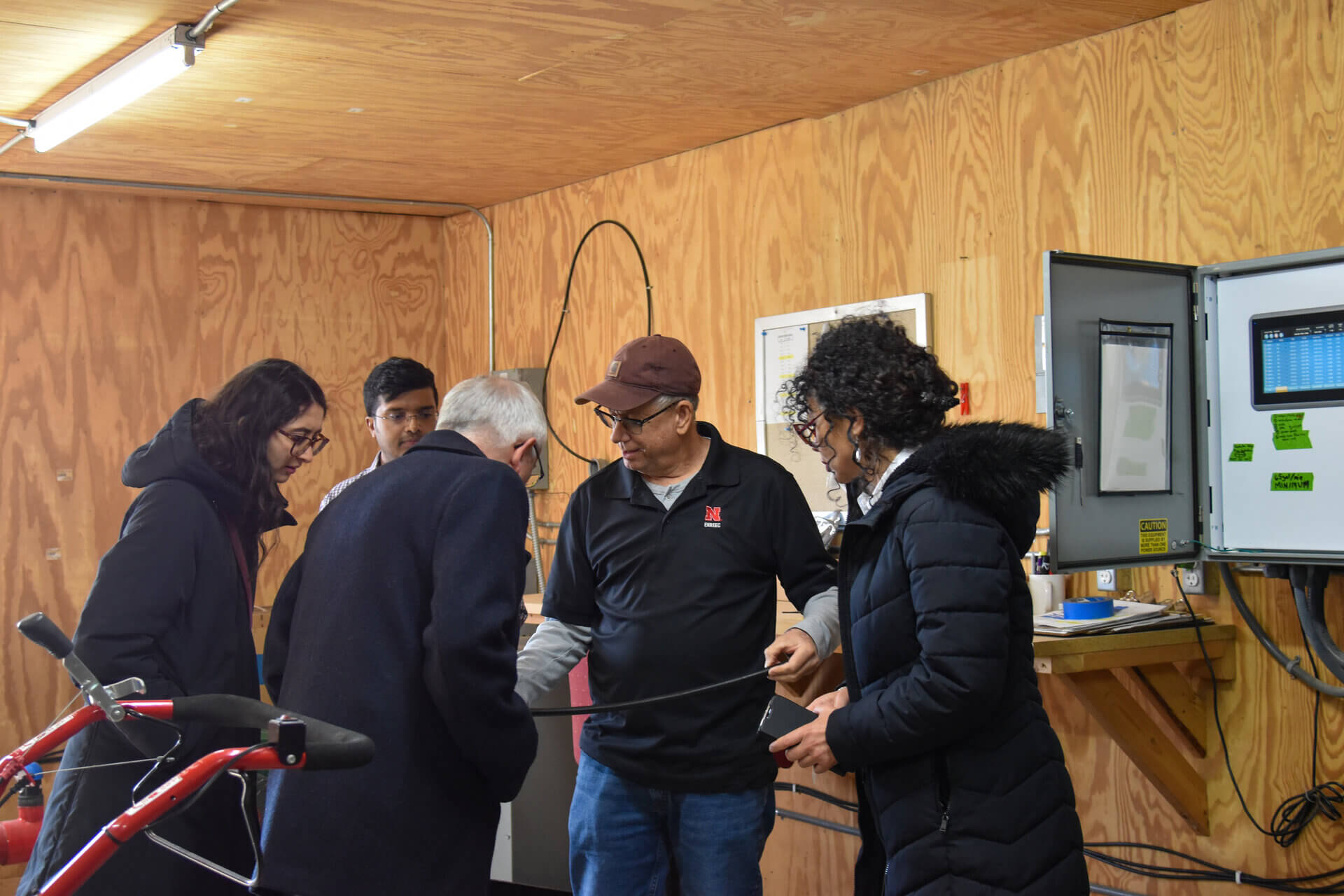 Agri tech Paris France group looking at pheno drip irrigation system