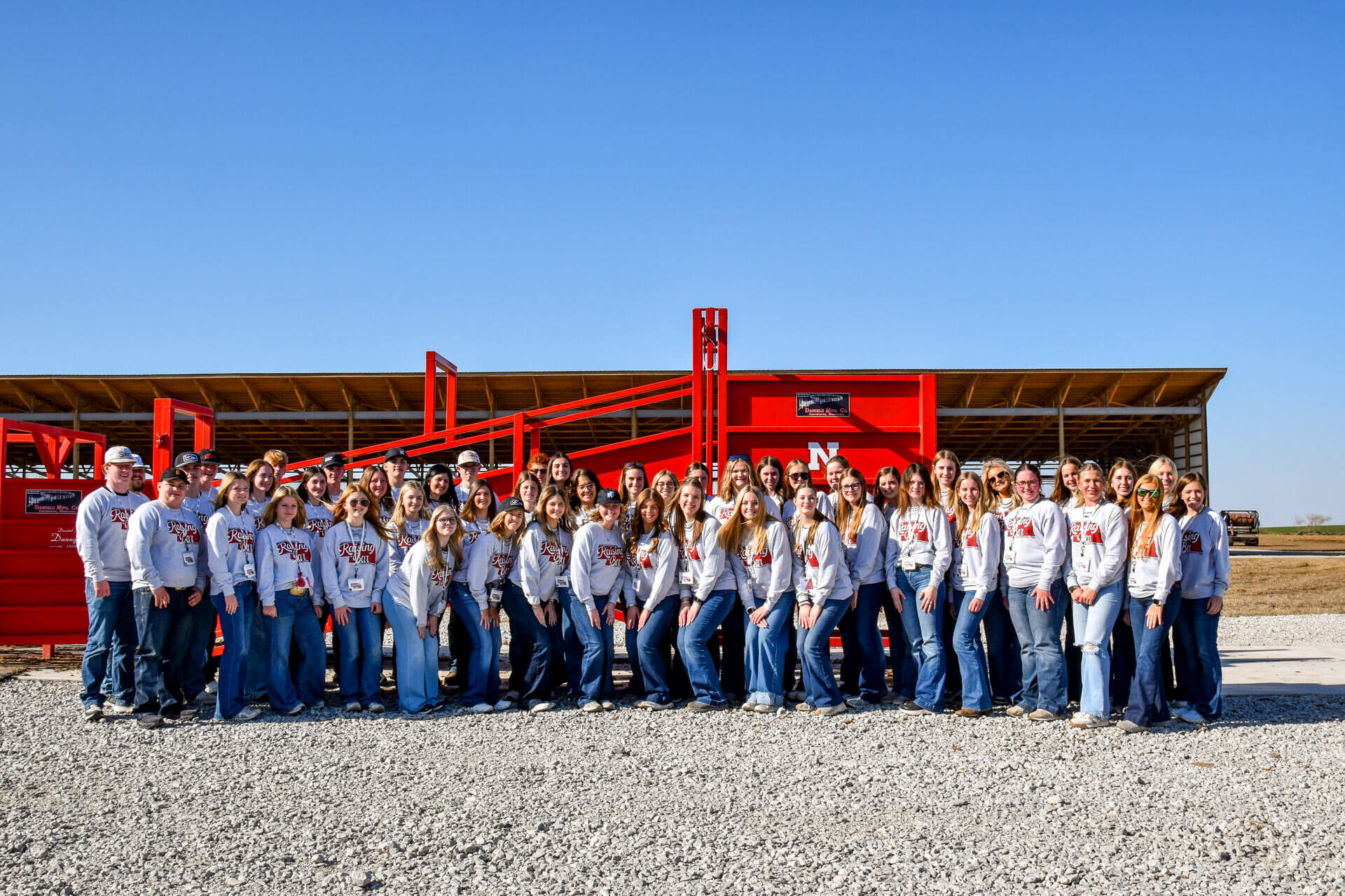National Junior Angus Association touring feedlot
