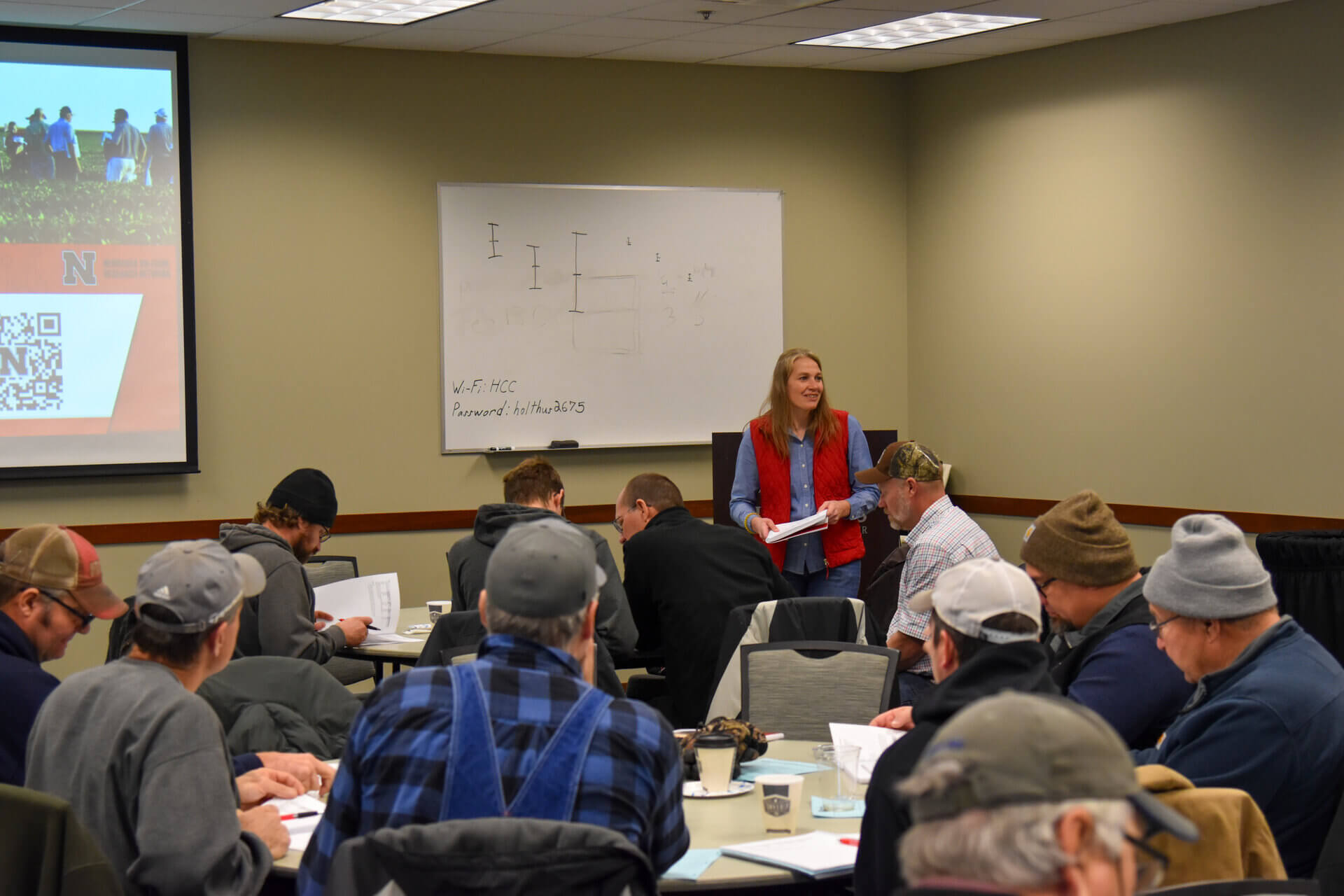 One of the on-farm research meetings was conducted at ENREEC