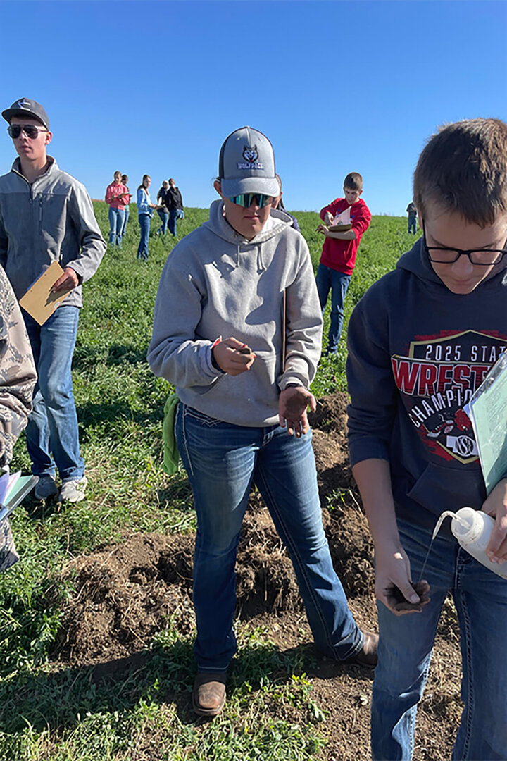 Soil Pit Judging Practice was conducted at HAL for Bancroft Rosalie and Allen high schools.